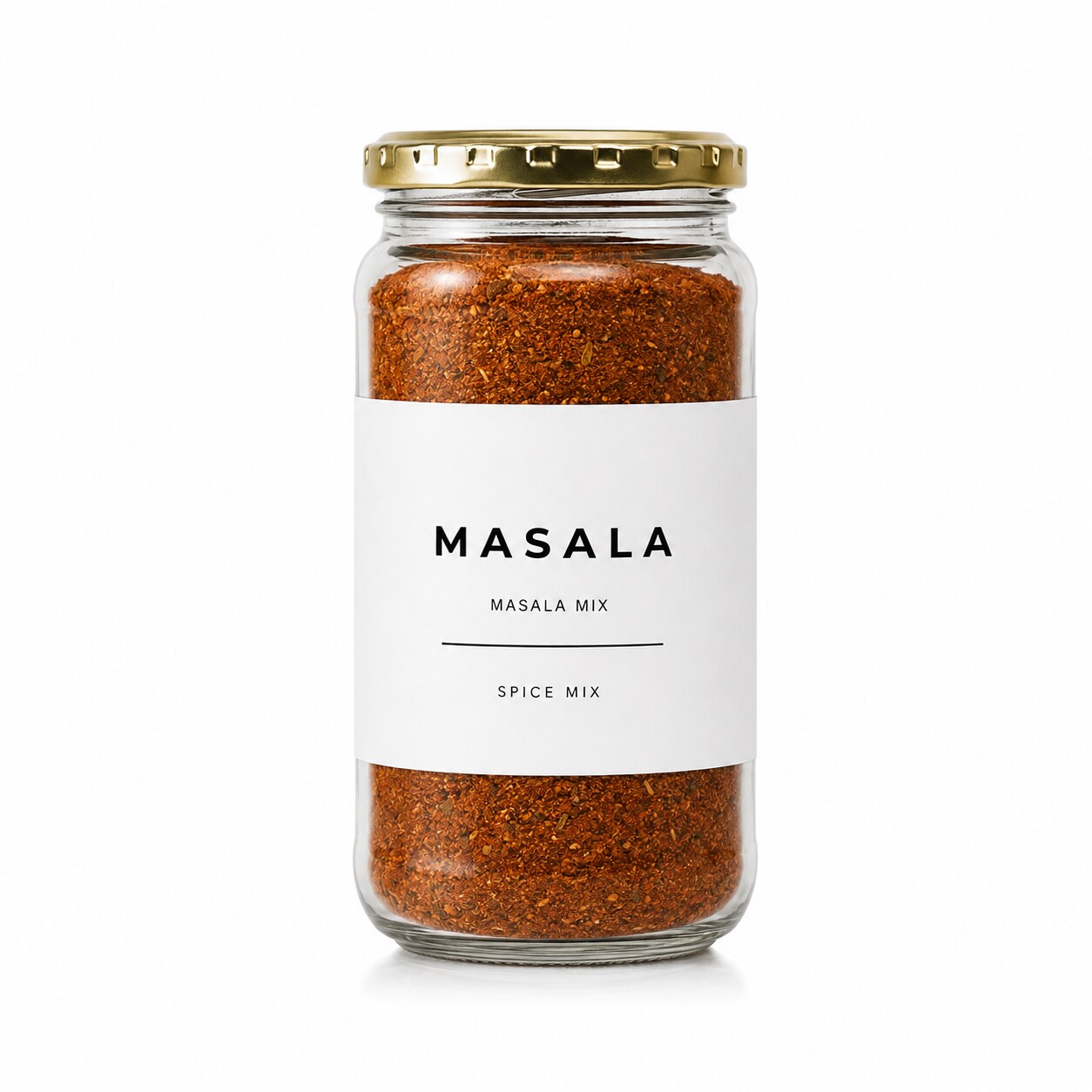 Madame Masala house masala blend in a glass jar